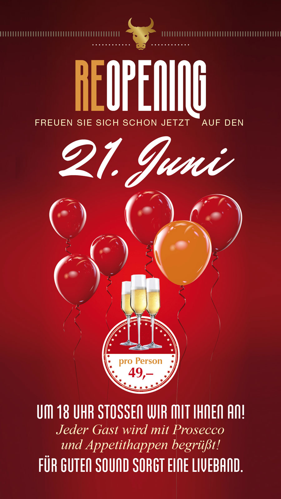 Neueröffnung ab dem 21. Juni 2025
