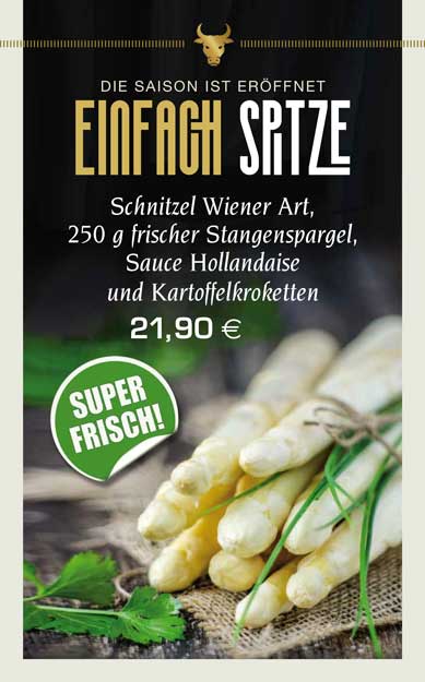 Aktionswochen Flyer Speisen