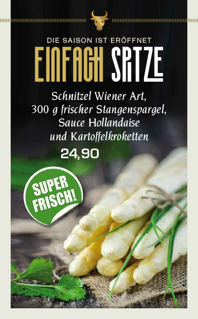 Aktionswochen Flyer Speisen
