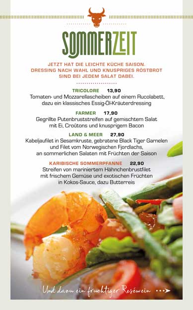 Aktionswochen Flyer Speisen